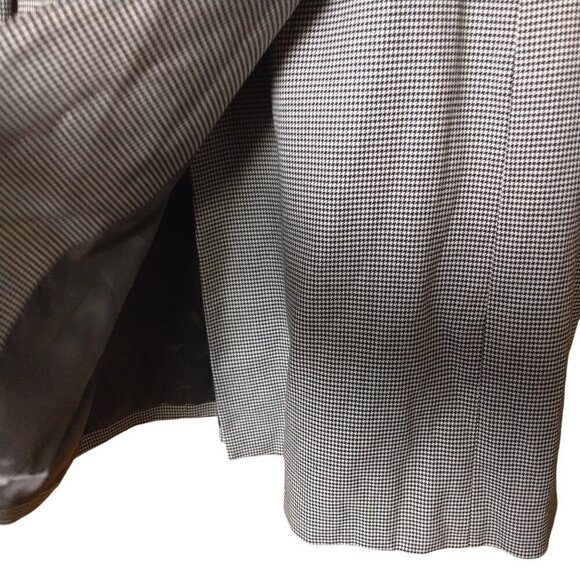 Barneys New York Women's Medium Houndstooth Double Breasted Blazer Jacket Office - Picture 5 of 7